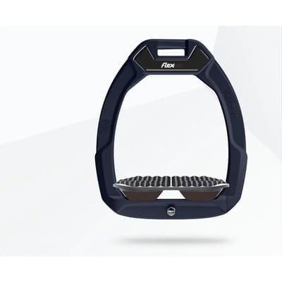 Veiligheidsstijgbeugels voor endurance in aluminium/grijs/bruin Flex-On Safe-On