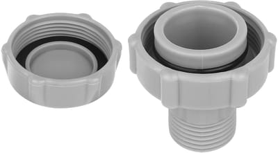 Dailygoods- Afvoerklepdeksel Kunststof Lekvrij - Connector - Afdichtingsring - Bovengrondse Zwembaden - 5x1,6 cm - Betrouwbare Materialen - Afvoerklep