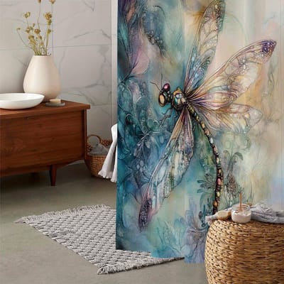 Sneldrogend Makkelijk Schoon te Maken Douchegordijn Met Haken Waterdicht Anti-schimmel Schattige Stijl Meervoudig Gebruik Voor Douchebak Privacy Bescherming 150x180cm