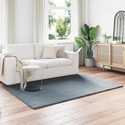 vidaXL - Antislip - vloerkleed - van - imitatie - konijnenbont - OLITE - Polyester