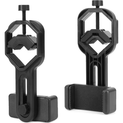Zwarte Plastic Mobiele Telefoonhouder voor Verrekijkers Monoculairs Astronomische Telescopen black