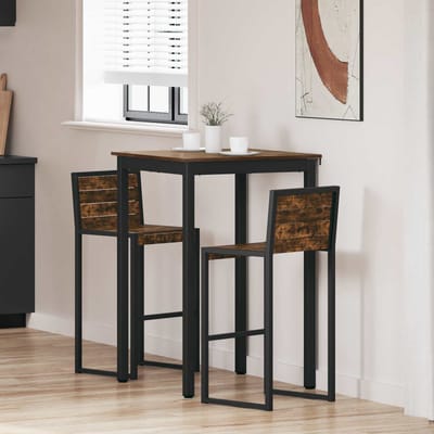 vidaXL - Staande - Bartafel - Bewerkt - hout - Vierkant