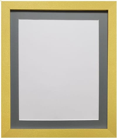 Fotolijst met Passe-partout Kunststof Glas Rechthoekig Goud Donkergrijs