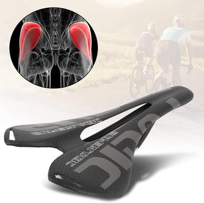 Lichte Carbon Fietszadel met Matte Afwerking - Comfortabele en Duurzame Fiets Cushion voor Racefietsen en Mountainbikes