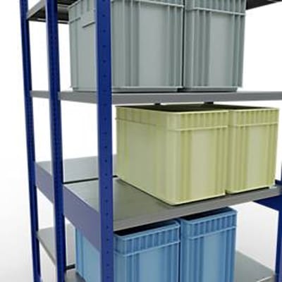SCHULTE Lagertechnik - Dubbele legbordstellingen. Type 250 kg - 2500x1000x2x600 mm, 12 legborden