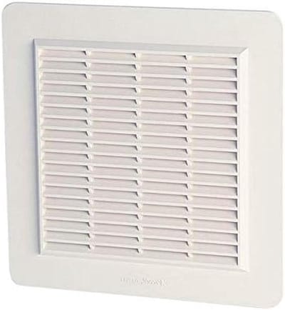 Ventilatierooster Vierkant - Gevelrooster Muggennet - Luchtcirculatie Creëren - Versterkt Polystyreen - 246 x 246 mm - Wit