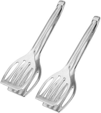 Westmark 2 Dubbele Spatels/Grill Tang, Lengte: 27,5 cm elk, Gegoten aluminium, Duetto, Zilver, 211022E3