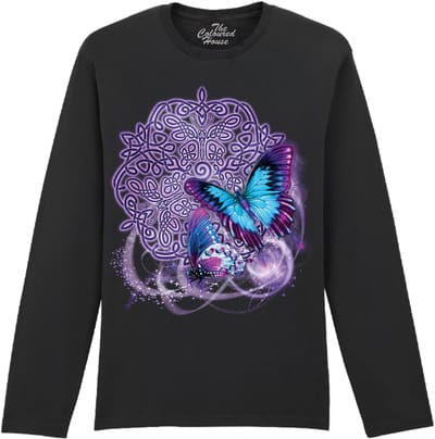 Vlinder Celtic Butterfly The Coloured House Longsleeve T-shirt XXL