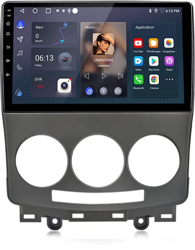 Junsun Android 15 Autoradio Geschikt Voor Mazda 5 CR19 2005-2010 Accessoires, 6GB+128GB, Draadloze CarPlay, DAB+, GPS-Navigatie, Bluetooth, WIFI, 9-inch Touchscreen, DSP, Core-core processor
