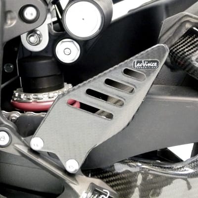 Protection de talon carbone Leovince pour moto Kawasaki 600 Zx-6 R Ninja 2009 à 2013