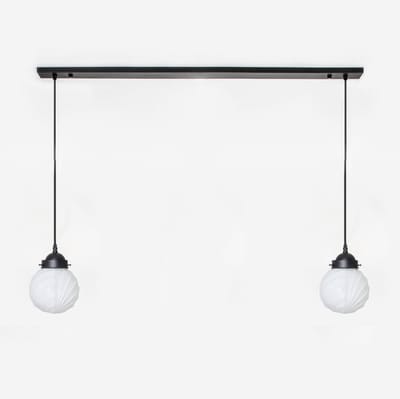 2 x Swingbulb lampen aan plafondbalk Moonlight - Art Deco Trade