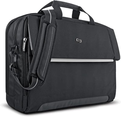 Laptoptas - Aktetas Schoudertas - Werk en Reizen - Gevoerd Laptopvak - 17.3 inch - Zwart