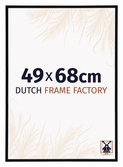 Fotolijst 49x68 cm - Kunststof - Zwart Hoogglans - Angers