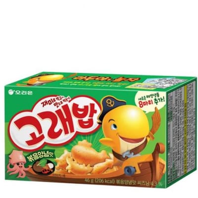 Orion Marine Boy (Goraebab) Koreaanse Roerbak Smaak, Jjajang Ramen Smaak, Room Curry Smaak, Pittige Saus Smaak (17 Opties) 46g green