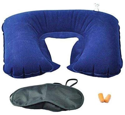 Jumada's - 3-in-1 Set voor Reizen - Nekkussen, oogmasker en oordopjes