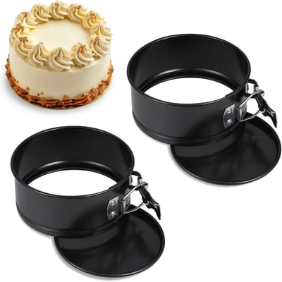 Ronde bakvormen voor taarten, 11 cm, anti-aanbak, met uitneembare bodem, ideaal voor kleine cheesecakes en desserts