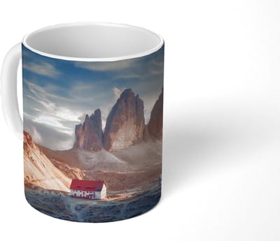 Mok - Koffiemok - Huis - Bergen - Landschap - Mokken - 350 ML - Beker - Koffiemokken - Theemok