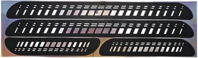 Einparts Autodorpelbescherming 4-Delig Pvc Met Holografisch Effect