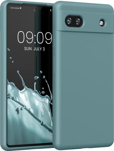 kwmobile telefoonhoesje geschikt voor Google Pixel 6a - Hoesje met siliconen coating - Smartphone case in antieksteen