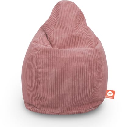 Whoober Barça – Peer Zitzak – Roze dik ribfluweel – Comfortabel & Duurzaam