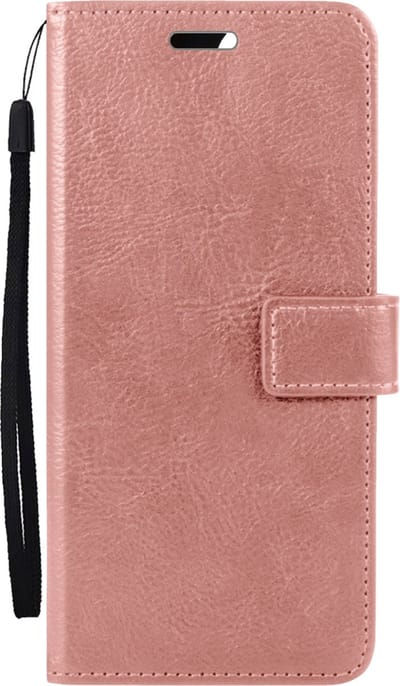 Hoesje Met Pasjeshouder - Geschikt voor Samsung Galaxy S24 Ultra - Luxe Bookcase Portemonee - Flip Case - Kunstleer Book Case - Flipcase - Book Cover - Walletcase - Portemonneehoes - Rosé goud