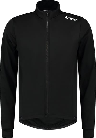 21Virages Tramonto fietsjack windprotect Heren Zwart wit - S