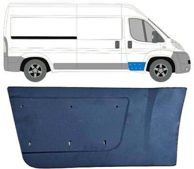 Reparatiepaneel voor deur voor Fiat Ducato 2006-2025 / Rechts