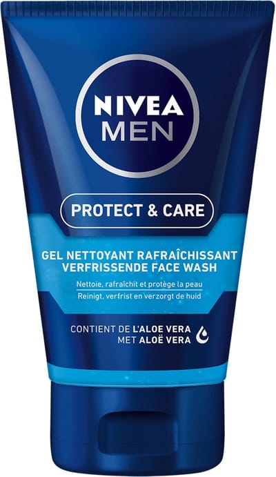 NIVEA MEN Protect & Care Reinigingsgel Gezicht - Face Wash - Gezichtsreinigingsmiddel - Cleanser Gezicht Wassen - 3x100 ml