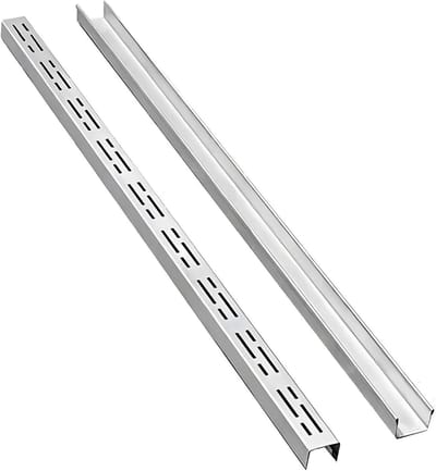 Afvoergoot RVS - Sleufgoot set - Waterafvoer regelen - Hoge draagkracht - 100 cm lengte - Zilver