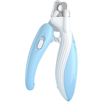 Professionele huisdier nagelknipper met led-licht huisdierklauw verzorgingsschaar voor honden katten kleine dieren poot nageltrimmer huisdierbenodigdheden white
