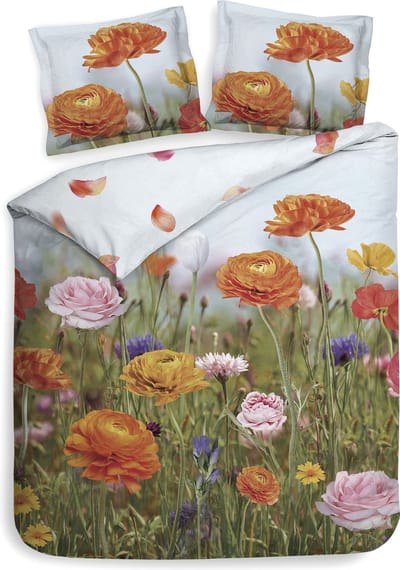 Heckettlane Sonja Dekbedovertrek - Tweepersoons - Katoensatijn - 200x200-220cm - Multi