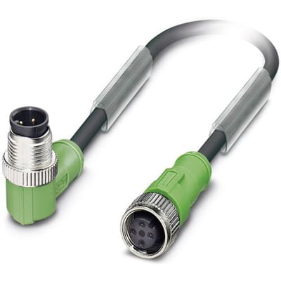 Phoenix Contact 1668593 Sensor/actuator connector, geassembleerd M12 Aantal polen (sensoren): 4 Stekker, haaks, Bus, recht 30.00 cm 1 stuk(s)