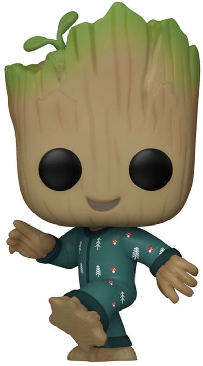 Funko I Am Groot - Marvel POP! Groot PJs Dancing 9 cm Verzamelfiguur - Multicolours