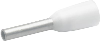Klauke adereindhuls 4, koper, wit, bouwvorm std, nom. diam 0.5mm², huls 8mm