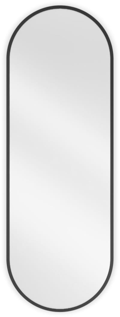 Mexen Loft ovale badkamer spiegel 100 x 35 , zwart frame - 9851-100-035-000-70