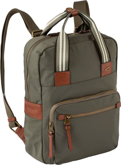 camel active Vrije tijd rugzak Rugzak met laptopvak Bari Backpack Khaki Olijfgroen