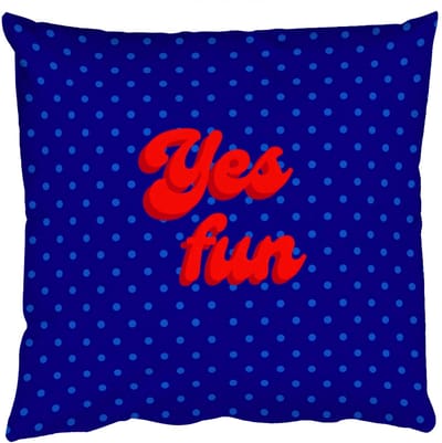 Sierkussens - Kussentjes Woonkamer - 50x50 cm - Yes fun - Rood - Blauw - Stippen