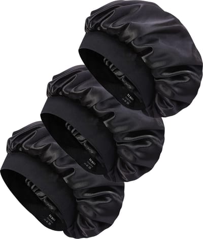 3 Stuks Bonnet Slaapmuts met tas
