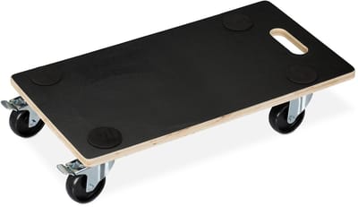 2x meubelroller met rem - 400 kg - meubelhondje - transporthulp - anti-slip