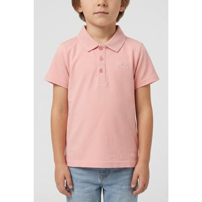 FILA Pomaia Regular Logo Polo Shirt Mellow Rose Taglia: 86/92 | Outlet | Unisex | Rosa