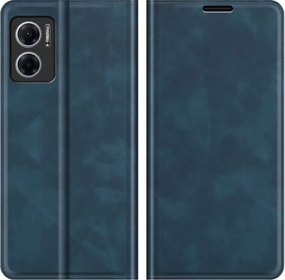 Cazy hoesje geschikt voor Xiaomi Redmi 10 5G - Hoesje met Pasjeshouder - Luxe Book Case - Blauw