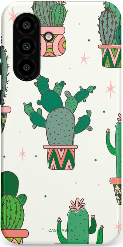 Casetastic Hoesje Geschikt voor Samsung A56 / A36 - Stijlvolle Beschermende Duo-layer Case - Zonnige Cactus