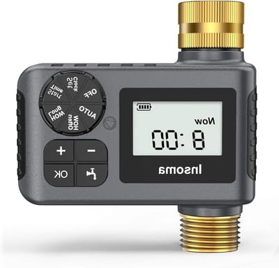 Slang Timer - Bewateringscomputer - Automatisch sproeien - Drie instellingen - 117 cm hoog - Grijs