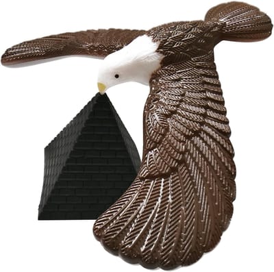 Balancerende vogel - Een levendige en schattige balancerende vogel - Een ontspannende balancerende adelaar met een piramidevormige basis - 15-18 cm drukbestendig speelgoed - Vingerspeelgoed voor een verjaardag.