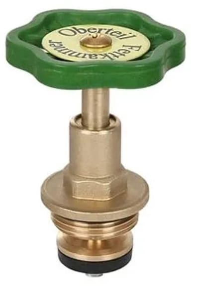 Schlösser Armaturen JS Vetkamerbovenstuk, doorlaat-/schuine zitting ventiel, met stijgende spindel, DN10, 3/8'', van messing, met EPDM afdichting, 0018011000001