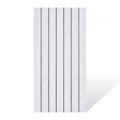 DMS Serie - Decoratief Zelfklevend Paneel - Houtimitatie - Lichtgrijs - 4 Stuks