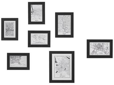 DENKORO - Wanddecoratie - Zwart - MDF