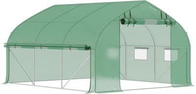 Outsunny-Tunnel Green House-347x300x200cm-Polyethyleen-Groen