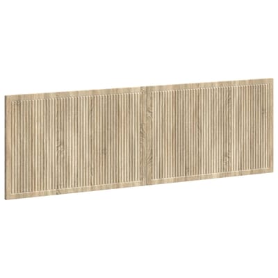 vidaXL - Wandgemonteerd - Hoofdbord - EDE - Sonoma - Eiken - Bewerkt - hout
