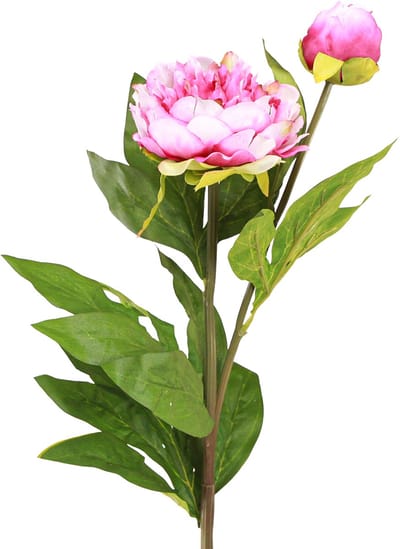 Pioenrozen Kunstbloemen met lange steel Roze 70cm 3st